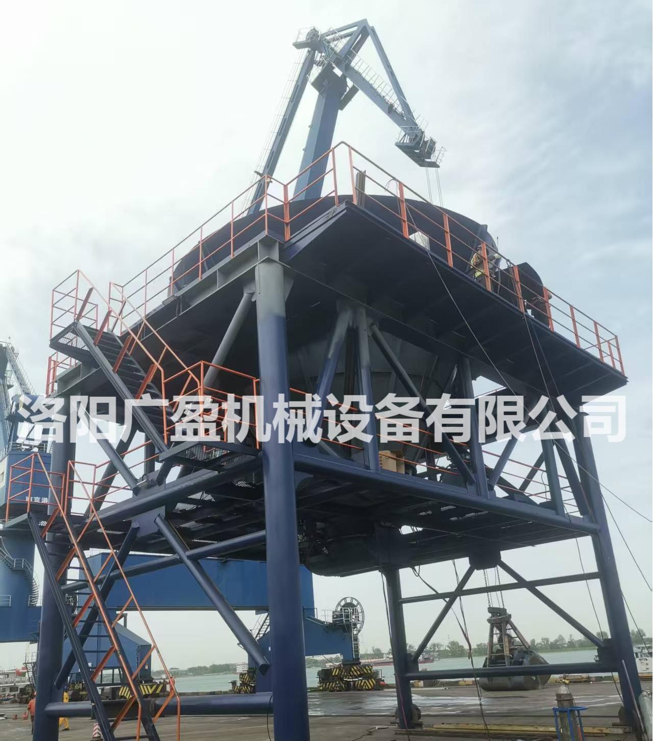 港口卸船料倉旋轉式強制卸料器